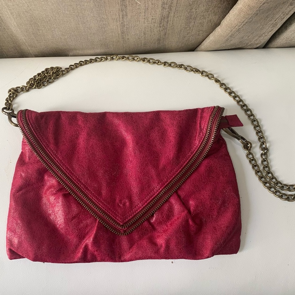 Matt and Nat Recycled Lining - Chain Link Shoulder Strap. Addl handle as handbag
